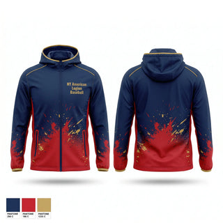 Windbreaker, NY American Legion Baseball, Baseball, Teamtime, Team time, sublimation, custom sports apparel, team uniforms, spirit wear, spiritwear, sports uniforms, custom shirts, team store, custom team store, fundraiser sports, apparel fundraiser
