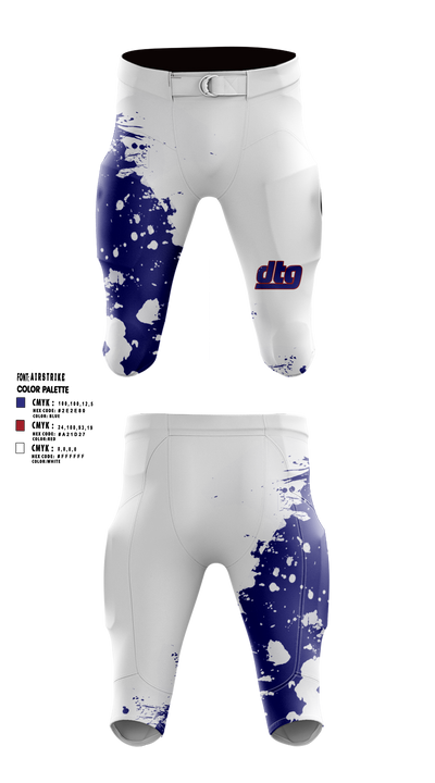 Downtown Giants Youth Football & Basketball 68980247 Integrated Football Pants - 5