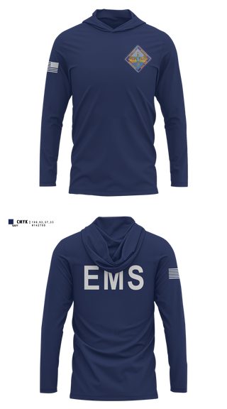 Long Sleeve Performance Shirt with hood, Southern Berkshire ambulance, EMS/EMT, Teamtime, Team time, sublimation, custom sports apparel, team uniforms, spirit wear, spiritwear, sports uniforms, custom shirts, team store, custom team store, fundraiser sports, apparel fundraiser