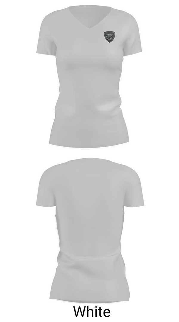 Womens Short Sleeve Vneck Shirt, Prince George's County Police Robbery Unit, Police, Teamtime, Team time, sublimation, custom sports apparel, team uniforms, spirit wear, spiritwear, sports uniforms, custom shirts, team store, custom team store, fundraiser sports, apparel fundraiser