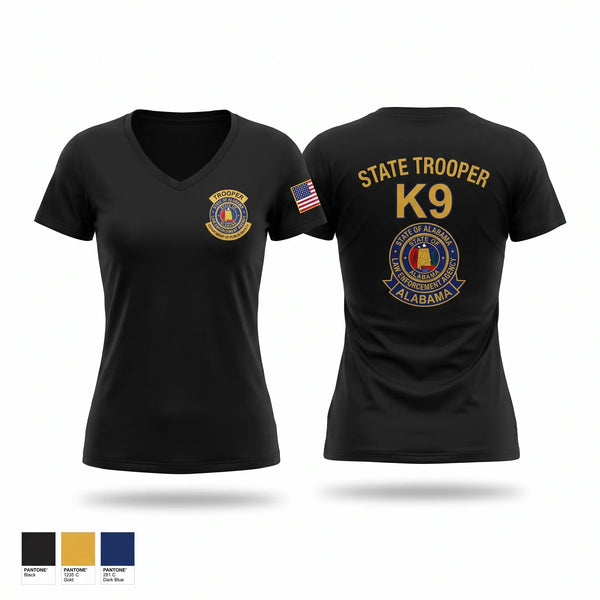 Womens Short Sleeve Vneck Shirt, ALEA 2.0, Police, Teamtime, Team time, sublimation, custom sports apparel, team uniforms, spirit wear, spiritwear, sports uniforms, custom shirts, team store, custom team store, fundraiser sports, apparel fundraiser