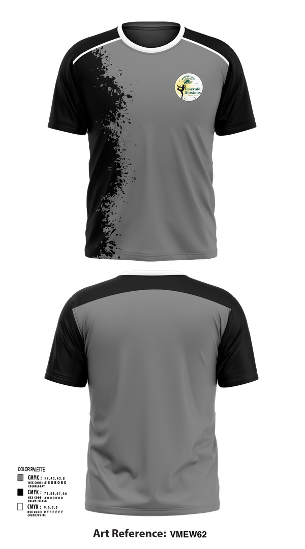 Short Sleeve Performance Shirt, Emerald Illusions Dance Team, Spirit Store, Teamtime, Team time, sublimation, custom sports apparel, team uniforms, spirit wear, spiritwear, sports uniforms, custom shirts, team store, custom team store, fundraiser sports, apparel fundraiser