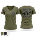 Woodson Terrace Police Department Women's Short Sleeve V-neck Shirt - 1