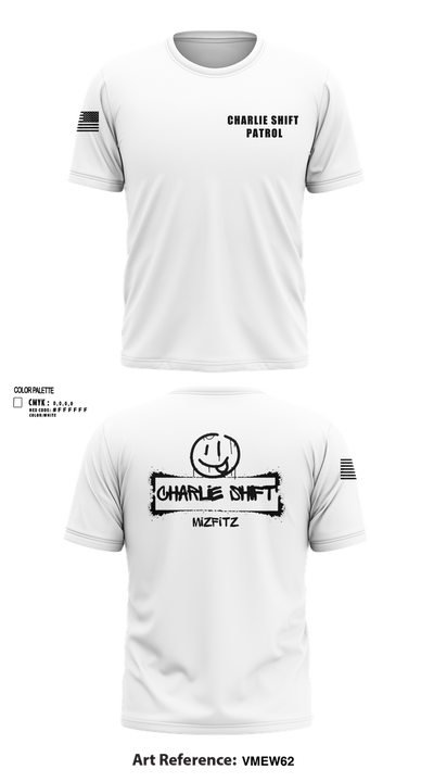 Charlie Shift Patrol 23764054 Short Sleeve Performance Shirt - 101