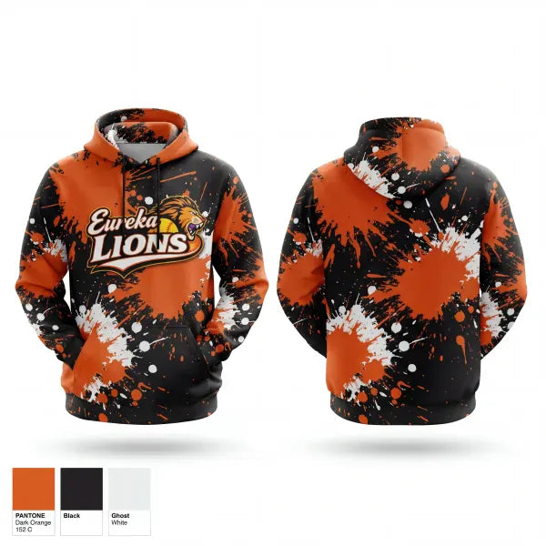 Hoodie, Eureka Lions, Softball, Teamtime, Team time, sublimation, custom sports apparel, team uniforms, spirit wear, spiritwear, sports uniforms, custom shirts, team store, custom team store, fundraiser sports, apparel fundraiser