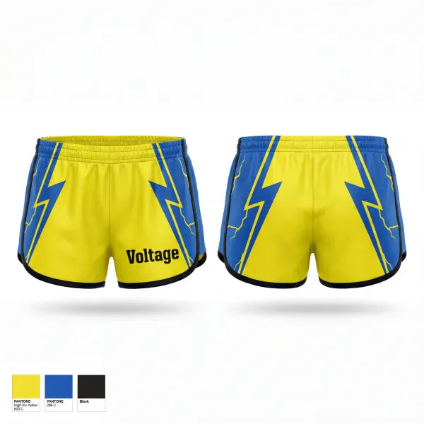 Womens Shorts, Voltage, Softball, Teamtime, Team time, sublimation, custom sports apparel, team uniforms, spirit wear, spiritwear, sports uniforms, custom shirts, team store, custom team store, fundraiser sports, apparel fundraiser