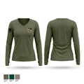 Shoshone Sheriffs Office Women's Long Sleeve V-neck Shirt - 1
