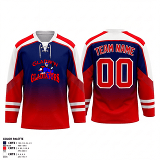 Hockey Jersey, Gladwin Gladiators, Ice Hockey, Teamtime, Team time, sublimation, custom sports apparel, team uniforms, spirit wear, spiritwear, sports uniforms, custom shirts, team store, custom team store, fundraiser sports, apparel fundraiser