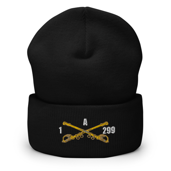 A Troop, 1st squadron-299th Calvary Regiment 70291790 Cuffed Beanie | Yupoong 1501KC