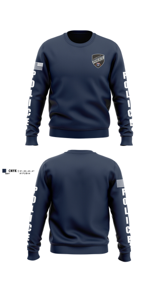 Crew Neck Sweatshirt, Endicott Police Department, Police, Teamtime, Team time, sublimation, custom sports apparel, team uniforms, spirit wear, spiritwear, sports uniforms, custom shirts, team store, custom team store, fundraiser sports, apparel fundraiser