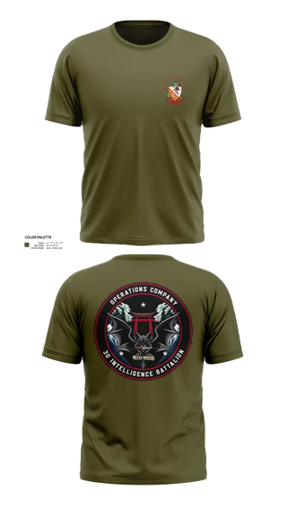 Short Sleeve Performance Shirt, Operations Company 3d Intelligence Battalion, , Teamtime, Team time, sublimation, custom sports apparel, team uniforms, spirit wear, spiritwear, sports uniforms, custom shirts, team store, custom team store, fundraiser sports, apparel fundraiser