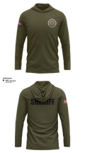 Costilla County Sheriff's Office Long Sleeve Performance Shirt with hood - 12