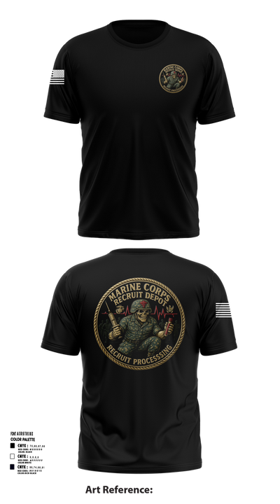 Recruit Processing 31438936 Short Sleeve Performance Shirt - 2