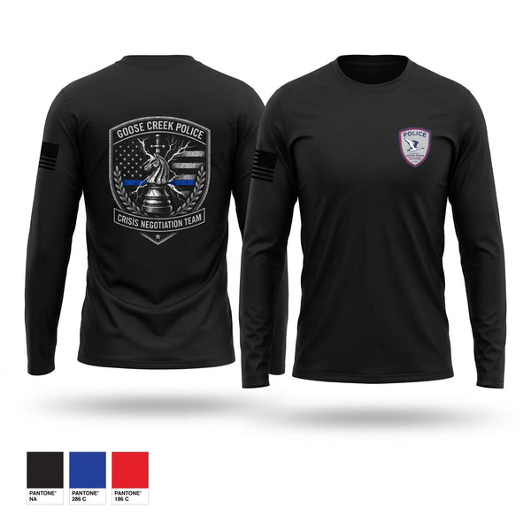 Long Sleeve Performance Shirt, Crisis Negotiation Team, Police, Teamtime, Team time, sublimation, custom sports apparel, team uniforms, spirit wear, spiritwear, sports uniforms, custom shirts, team store, custom team store, fundraiser sports, apparel fundraiser