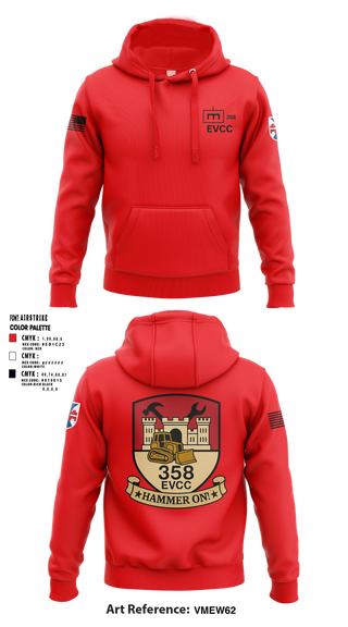 Hoodie, 358 EVCC, , Teamtime, Team time, sublimation, custom sports apparel, team uniforms, spirit wear, spiritwear, sports uniforms, custom shirts, team store, custom team store, fundraiser sports, apparel fundraiser