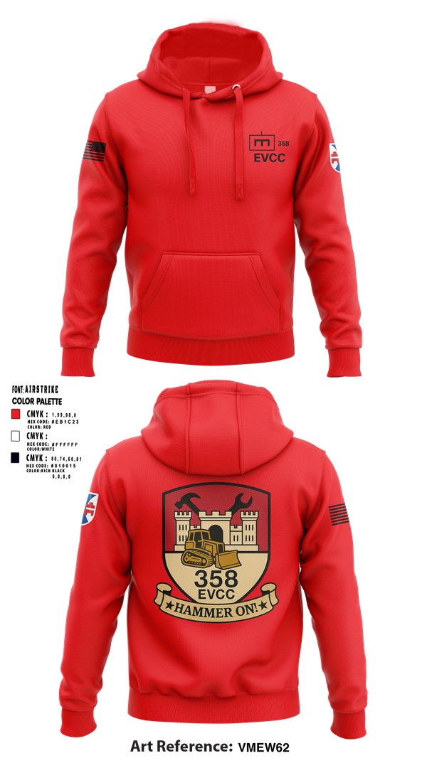 Hoodie, 358 EVCC, , Teamtime, Team time, sublimation, custom sports apparel, team uniforms, spirit wear, spiritwear, sports uniforms, custom shirts, team store, custom team store, fundraiser sports, apparel fundraiser