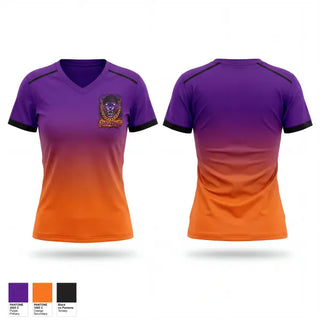 Womens Short Sleeve Vneck Shirt, West Orlando Jags Jakkboyz, , Teamtime, Team time, sublimation, custom sports apparel, team uniforms, spirit wear, spiritwear, sports uniforms, custom shirts, team store, custom team store, fundraiser sports, apparel fundraiser