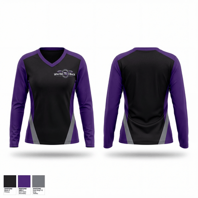 Oklahoma Lookouts 15366003 Women's Long Sleeve V-neck Shirt - 1