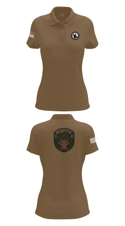 2-8 Cav, HHC, Medic Platoon 50281984 Women's Short Sleeve Performance Polo  - 15