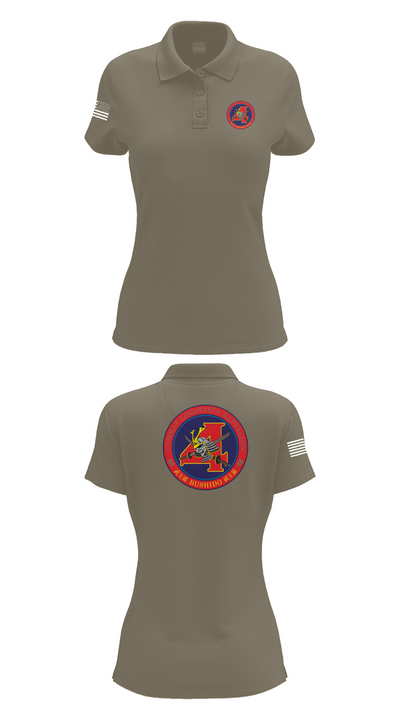 Combat Logistics Battalion 4 46395084 Women's Short Sleeve Performance Polo  - 75