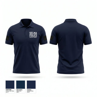 Short Sleeve Performance Polo, Selma Police Department, Police, Teamtime, Team time, sublimation, custom sports apparel, team uniforms, spirit wear, spiritwear, sports uniforms, custom shirts, team store, custom team store, fundraiser sports, apparel fundraiser