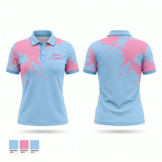 Short Sleeve Performance Polo, Gals Cheers, Cheer, Teamtime, Team time, sublimation, custom sports apparel, team uniforms, spirit wear, spiritwear, sports uniforms, custom shirts, team store, custom team store, fundraiser sports, apparel fundraiser