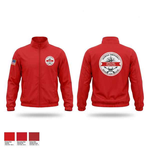 Windbreaker, Georgia emergency search and rescue, EMS/EMT, Teamtime, Team time, sublimation, custom sports apparel, team uniforms, spirit wear, spiritwear, sports uniforms, custom shirts, team store, custom team store, fundraiser sports, apparel fundraiser