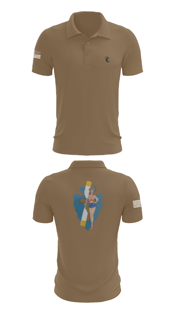 Short Sleeve Performance Polo, B Co 1/114th Maintenance, Army, Teamtime, Team time, sublimation, custom sports apparel, team uniforms, spirit wear, spiritwear, sports uniforms, custom shirts, team store, custom team store, fundraiser sports, apparel fundraiser