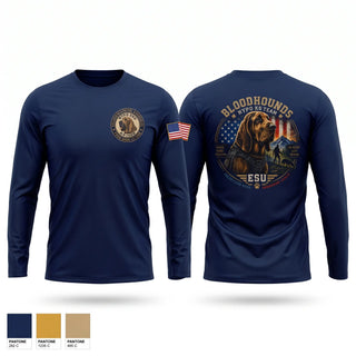 Long Sleeve Performance Shirt, NYPD ESU BLOODHOUND, Police, Teamtime, Team time, sublimation, custom sports apparel, team uniforms, spirit wear, spiritwear, sports uniforms, custom shirts, team store, custom team store, fundraiser sports, apparel fundraiser