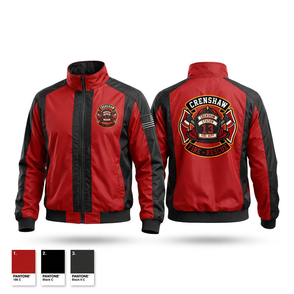 Windbreaker, Crenshaw, Fire Department, Teamtime, Team time, sublimation, custom sports apparel, team uniforms, spirit wear, spiritwear, sports uniforms, custom shirts, team store, custom team store, fundraiser sports, apparel fundraiser