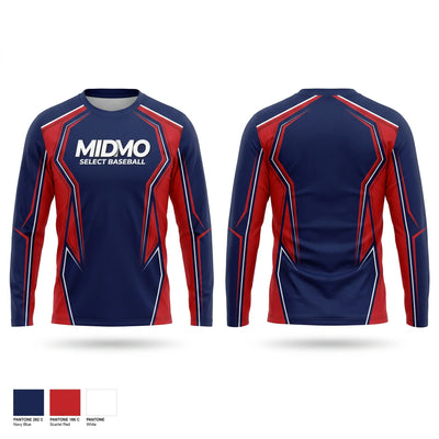 Select Baseball Long Sleeve Performance Shirt 1
