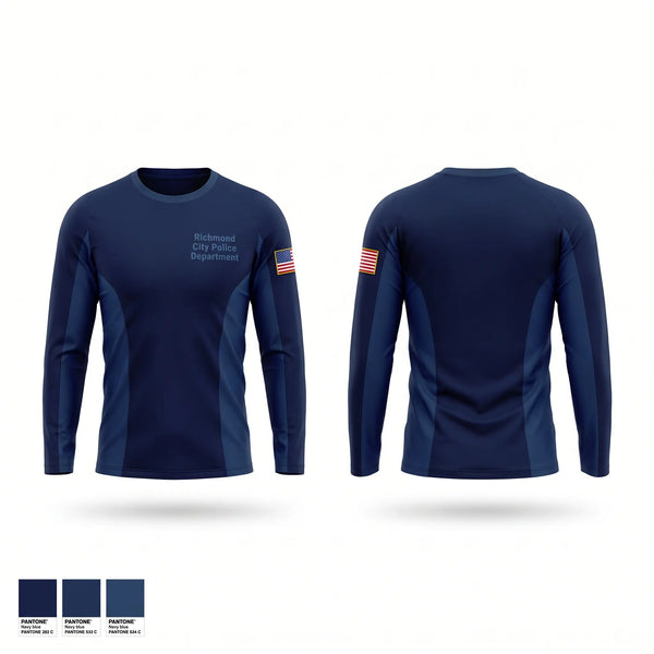 Long Sleeve Performance Shirt, Richmond City Police Department, Police, Teamtime, Team time, sublimation, custom sports apparel, team uniforms, spirit wear, spiritwear, sports uniforms, custom shirts, team store, custom team store, fundraiser sports, apparel fundraiser