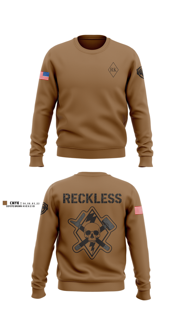 Crew Neck Sweatshirt, 3rd Platoon Cco 2-37 AR, Army, Teamtime, Team time, sublimation, custom sports apparel, team uniforms, spirit wear, spiritwear, sports uniforms, custom shirts, team store, custom team store, fundraiser sports, apparel fundraiser