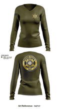 Greene County Sheriff 8968351 Women's Long Sleeve V-neck Shirt - 3