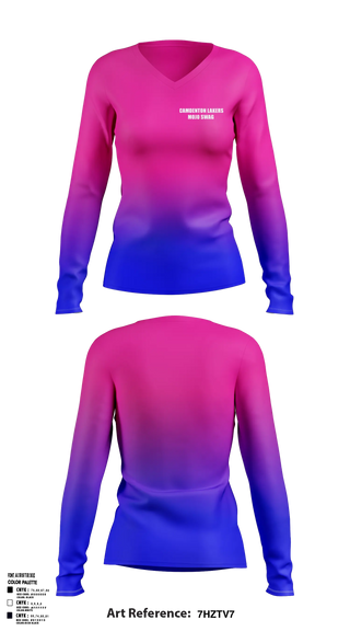 Womens Long Sleeve Vneck Shirt, Camdenton LakersMojo Swag, Wrestling, Teamtime, Team time, sublimation, custom sports apparel, team uniforms, spirit wear, spiritwear, sports uniforms, custom shirts, team store, custom team store, fundraiser sports, apparel fundraiser
