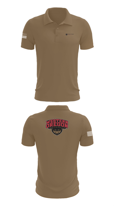 Western Oregon University Equestrian 74623833 Short Sleeve Performance Polo - 3