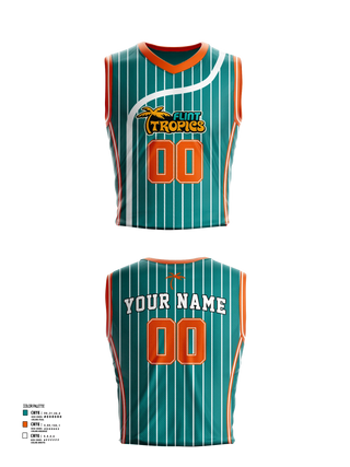 Mens Basketball Jersey, Flint Tropics, , Teamtime, Team time, sublimation, custom sports apparel, team uniforms, spirit wear, spiritwear, sports uniforms, custom shirts, team store, custom team store, fundraiser sports, apparel fundraiser