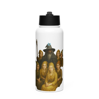 FCSO Stainless Steel Water Bottle with a Straw Lid