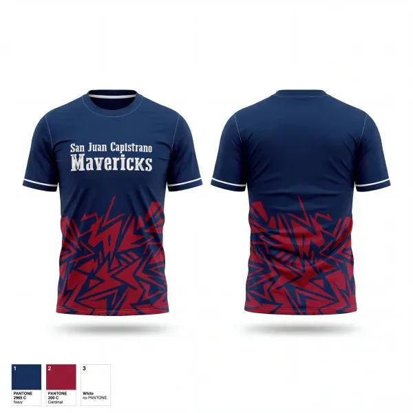 Short Sleeve Performance Shirt, San Juan Capistrano Mavericks, Baseball, Teamtime, Team time, sublimation, custom sports apparel, team uniforms, spirit wear, spiritwear, sports uniforms, custom shirts, team store, custom team store, fundraiser sports, apparel fundraiser