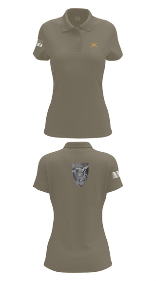 Womens Short Sleeve Performance Polo, HHB 113th FA / FIST, , Teamtime, Team time, sublimation, custom sports apparel, team uniforms, spirit wear, spiritwear, sports uniforms, custom shirts, team store, custom team store, fundraiser sports, apparel fundraiser