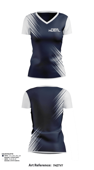 Womens Short Sleeve Vneck Shirt, Indiana Hustl, Softball, Teamtime, Team time, sublimation, custom sports apparel, team uniforms, spirit wear, spiritwear, sports uniforms, custom shirts, team store, custom team store, fundraiser sports, apparel fundraiser