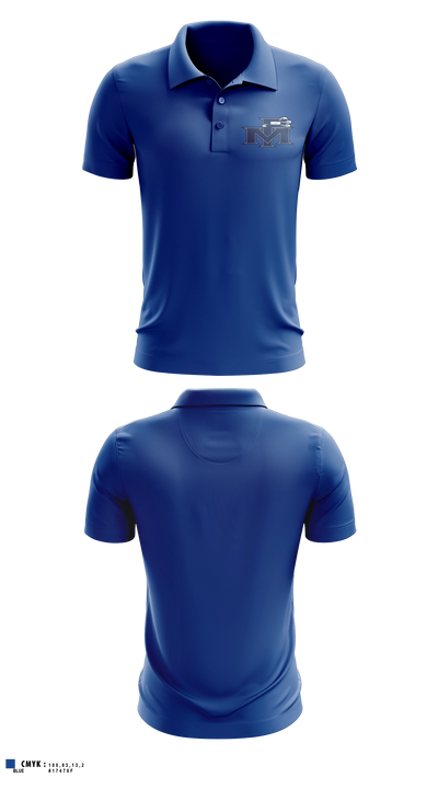 Perry Meridian High School Golf 92952446 Short Sleeve Performance Polo - 5