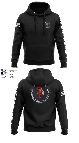 Hoodie, AFJROTC MS-081 DRONE TEAM, , Teamtime, Team time, sublimation, custom sports apparel, team uniforms, spirit wear, spiritwear, sports uniforms, custom shirts, team store, custom team store, fundraiser sports, apparel fundraiser