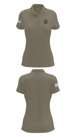 Womens Short Sleeve Performance Polo, HHC 172, Army, Teamtime, Team time, sublimation, custom sports apparel, team uniforms, spirit wear, spiritwear, sports uniforms, custom shirts, team store, custom team store, fundraiser sports, apparel fundraiser