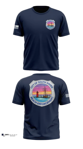 Old School Cotton Feel Shirt, South Haven Beach Enforcement, Police, Teamtime, Team time, sublimation, custom sports apparel, team uniforms, spirit wear, spiritwear, sports uniforms, custom shirts, team store, custom team store, fundraiser sports, apparel fundraiser