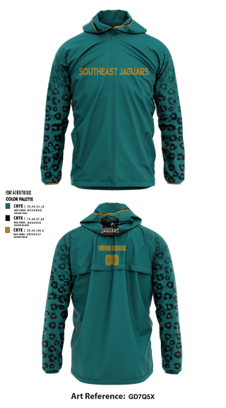 Windbreaker, southeast Jaguars, , Teamtime, Team time, sublimation, custom sports apparel, team uniforms, spirit wear, spiritwear, sports uniforms, custom shirts, team store, custom team store, fundraiser sports, apparel fundraiser