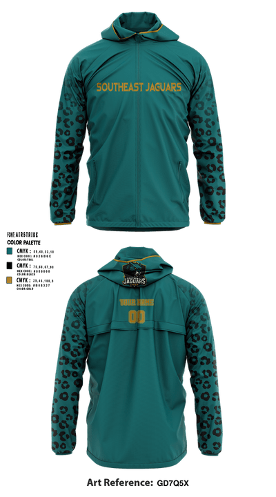 southeast Jaguars 26594681 Windbreaker - 2