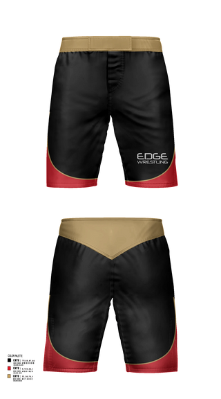 Fight Shorts, Edge Wrestling, Wrestling, Teamtime, Team time, sublimation, custom sports apparel, team uniforms, spirit wear, spiritwear, sports uniforms, custom shirts, team store, custom team store, fundraiser sports, apparel fundraiser