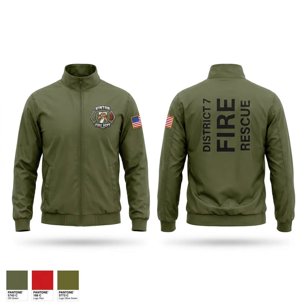 Windbreaker, District 7, Fire Department, Teamtime, Team time, sublimation, custom sports apparel, team uniforms, spirit wear, spiritwear, sports uniforms, custom shirts, team store, custom team store, fundraiser sports, apparel fundraiser