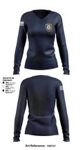 OCPD EMERGENCY RESPONSE TEAM  Women's Long Sleeve V-neck Shirt - 1